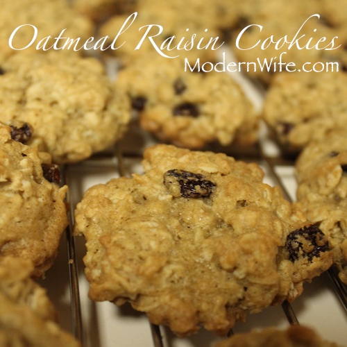 Oatmeal Raisin Cookies
