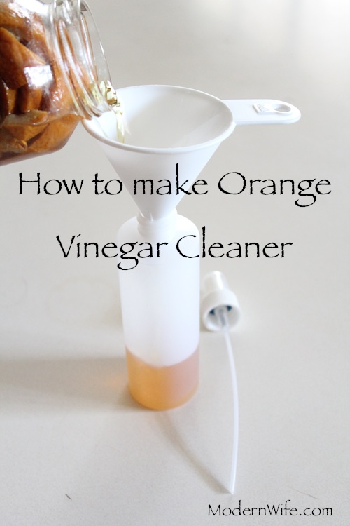 How to make DIY Orange Vinegar Cleaner